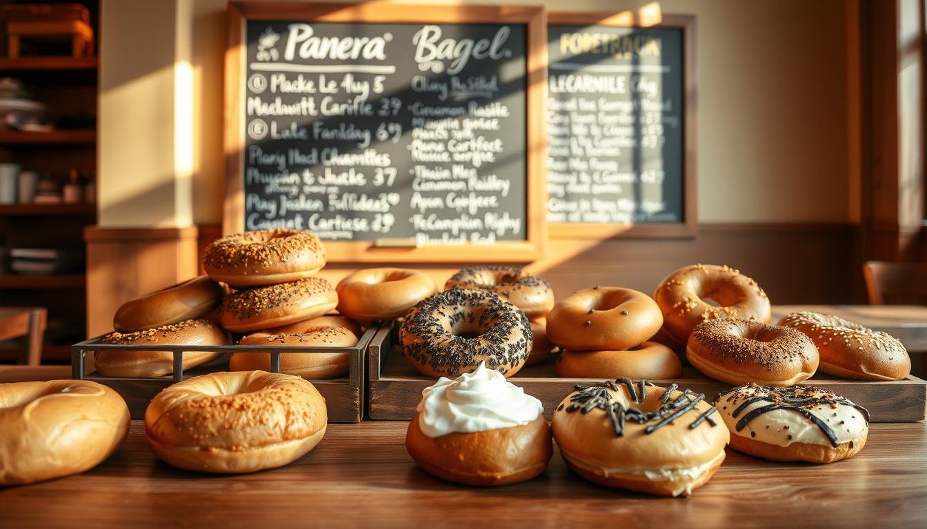 panera bread bagel menu
