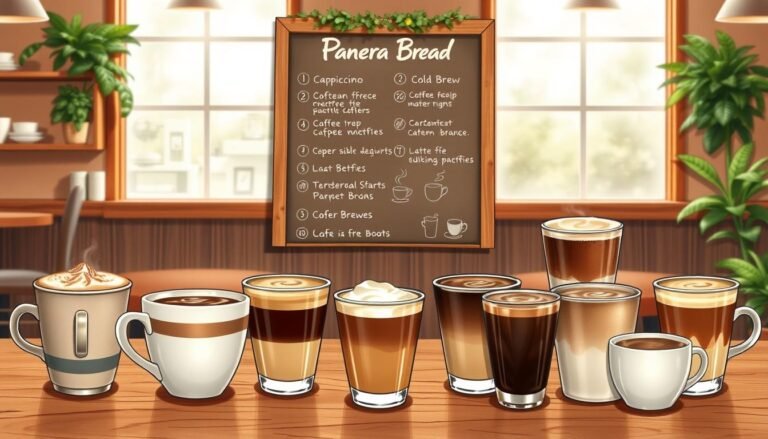 panera bread coffee menu