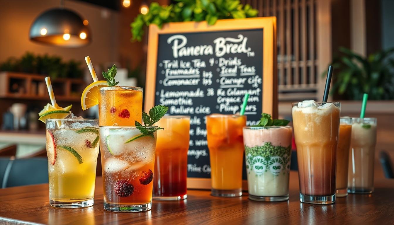 panera bread drink menu