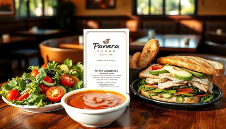 panera bread lunch menu