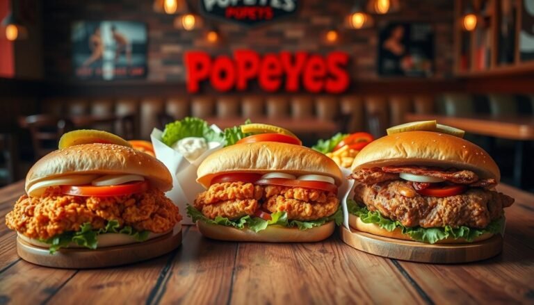popeyes chicken sandwich menu
