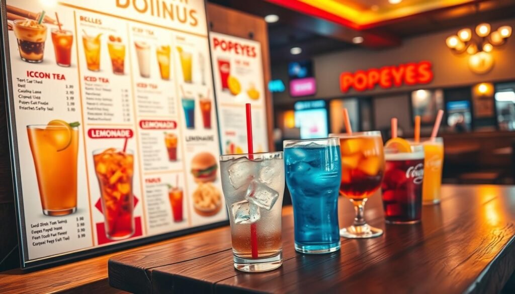 popeyes drink menu
