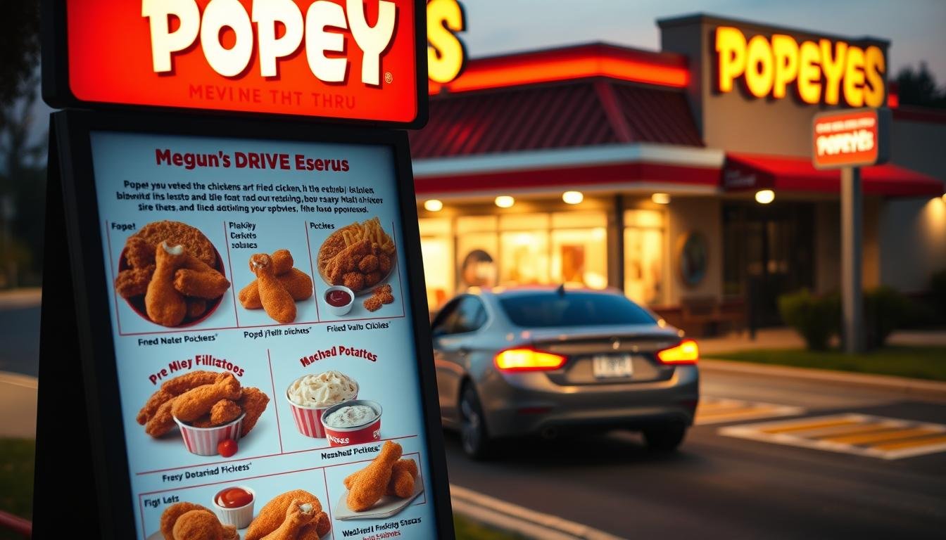 popeyes drive thru menu