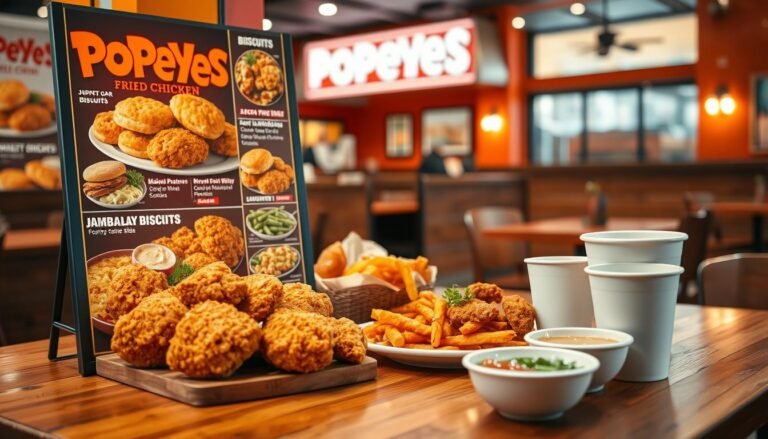 popeyes fried chicken menu