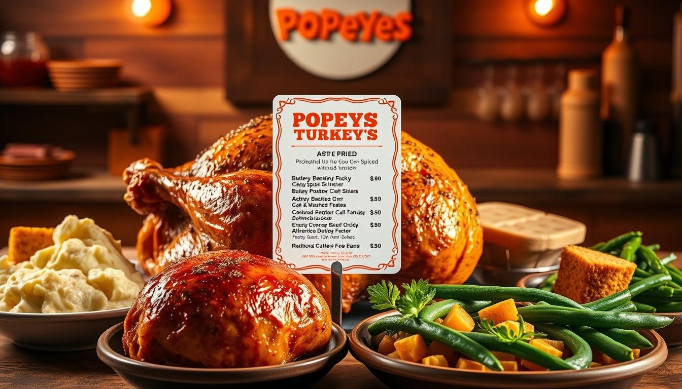 popeyes turkey menu