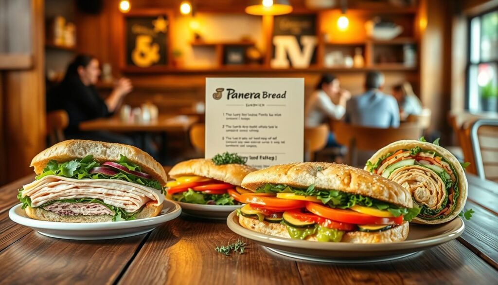 panera bread sandwich menu