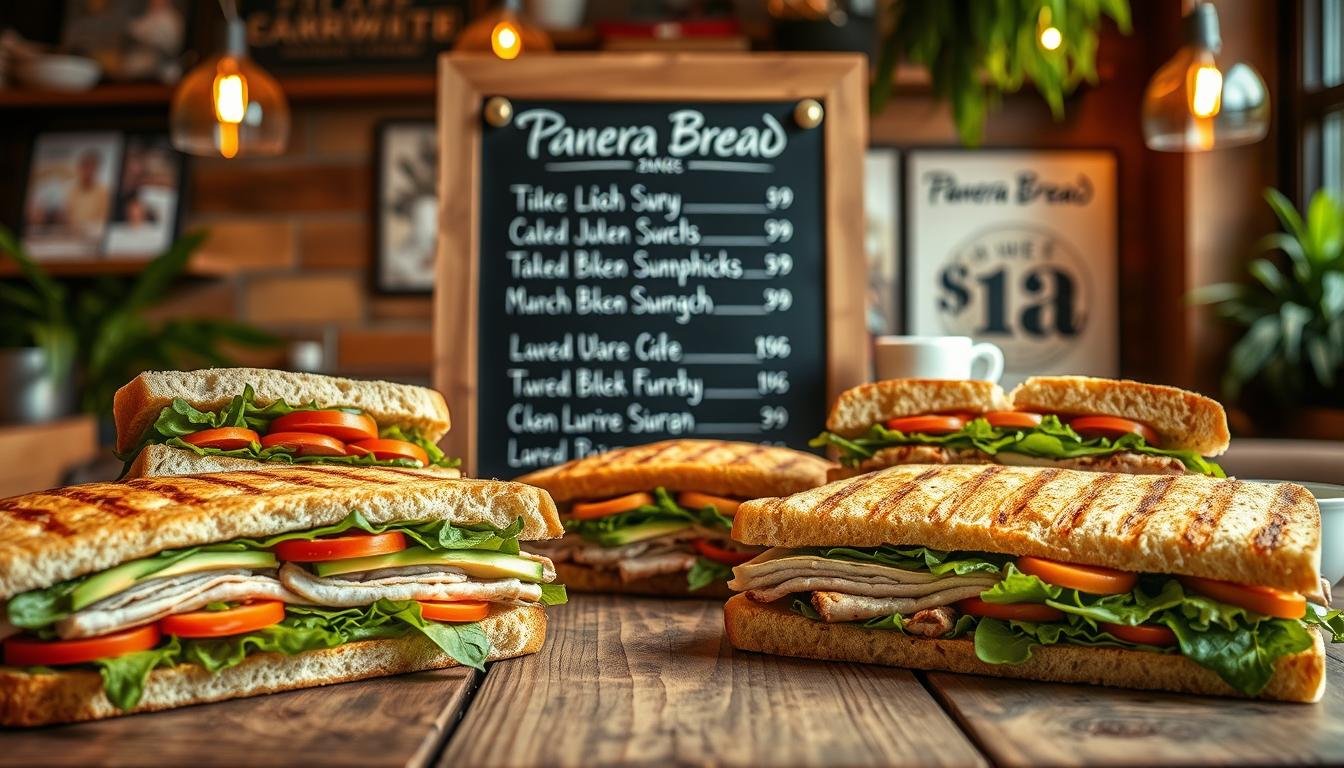 panera bread sandwich menu